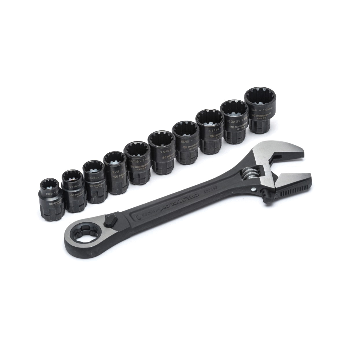 Crescent&reg; 11 Pc. X6 Pass-Thru Adjustable Wrench Set